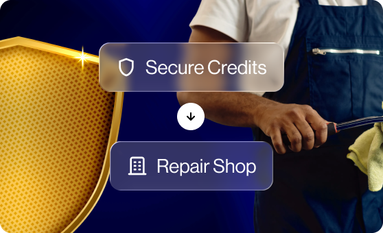 Payment released to the repair facility from trust